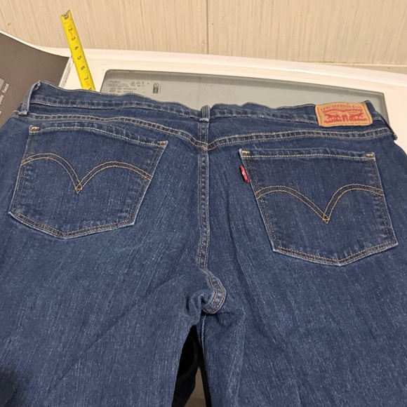 Levi's women Classic Indigo Straight Jeans 14 long - Picture 6 of 9
